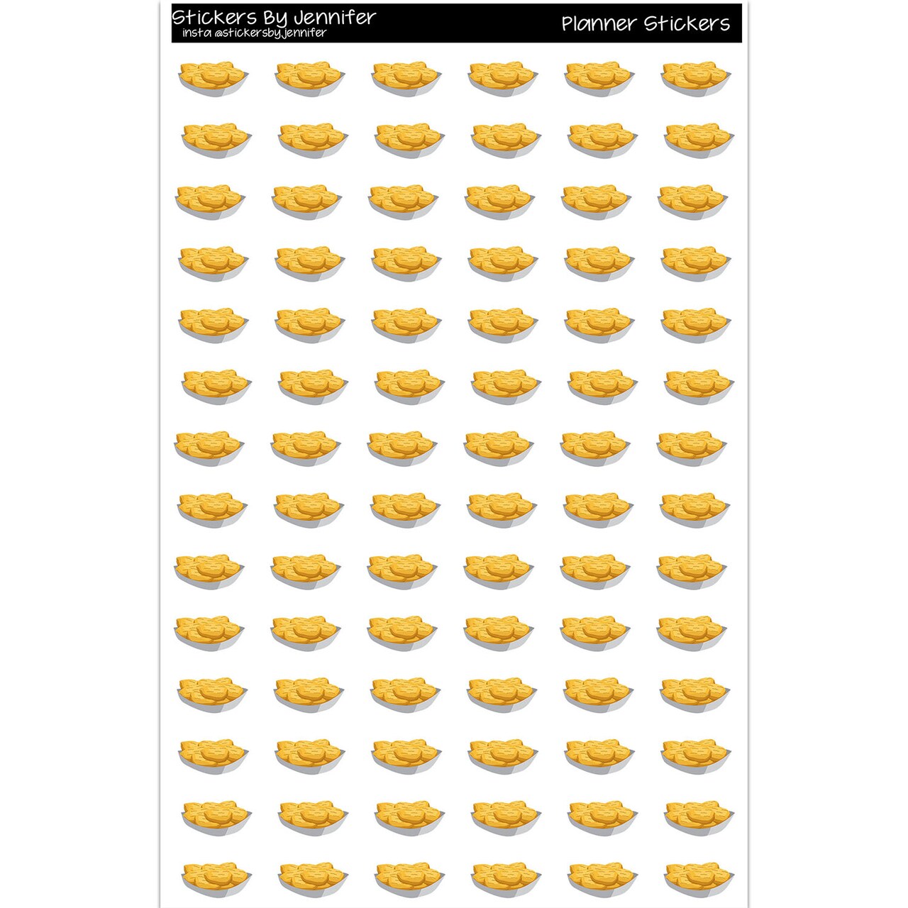 Chicken Nuggets Planner Stickers Scrapbooking Kids DIY Arts Crafting